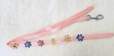 Pink Flower Leash